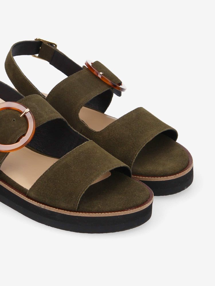 SIGUI SANDALE W - SUEDE - FOREST